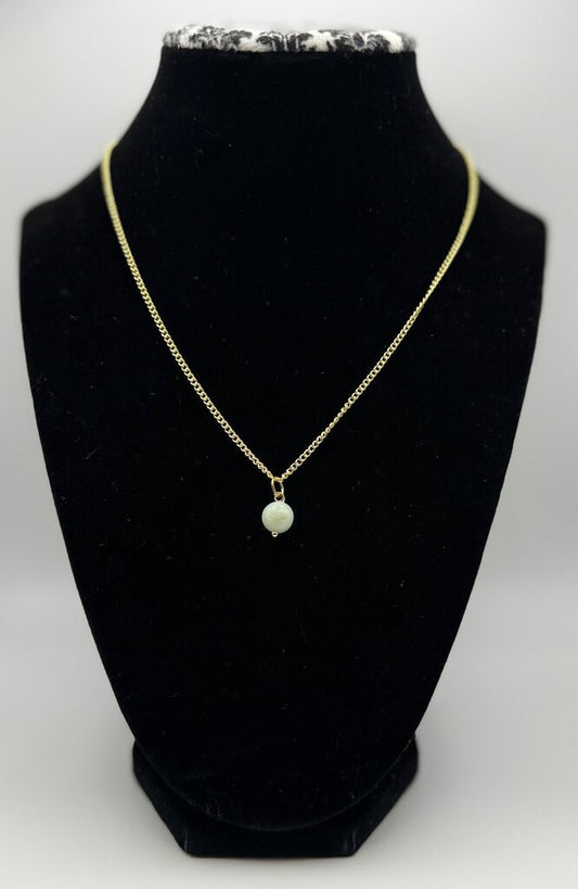 Gem Drop Necklace - Amazonite