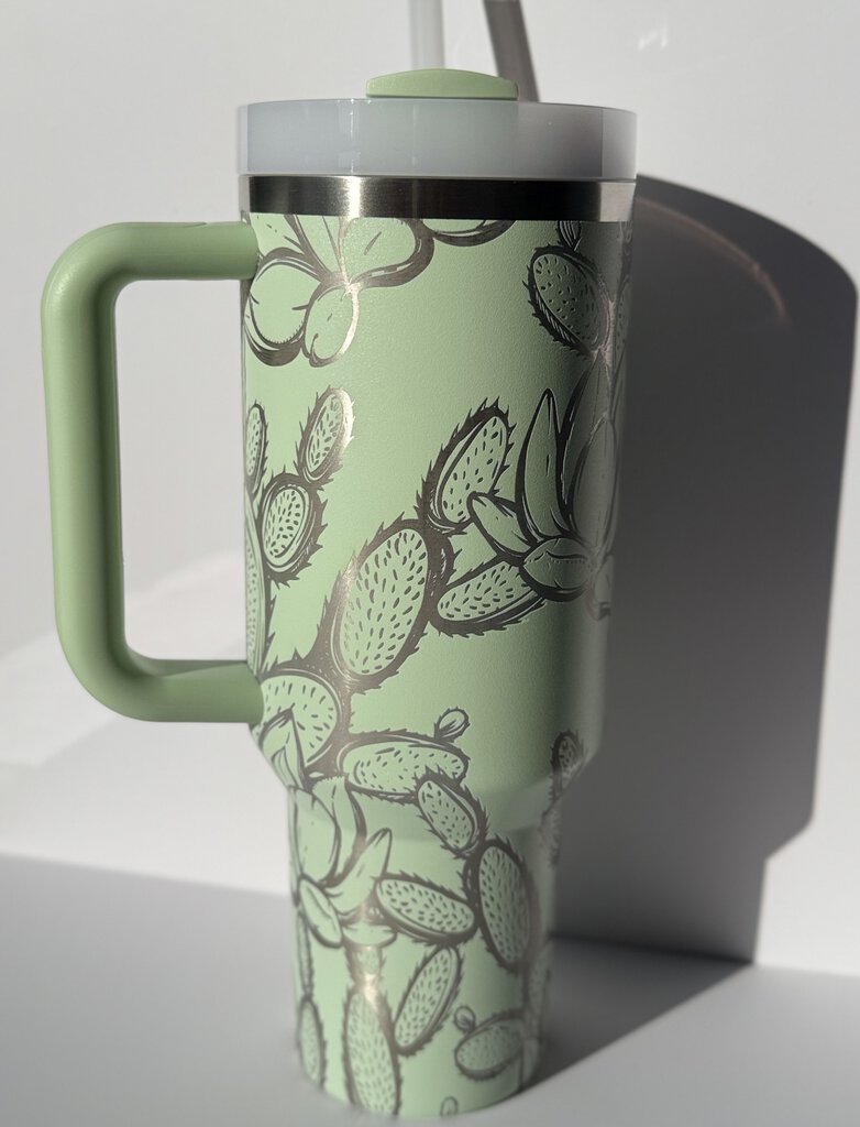 Cactus Engraved Matcha 40oz Stanley