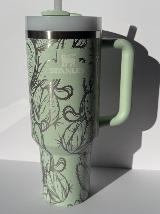 Cactus Engraved Matcha 40oz Stanley