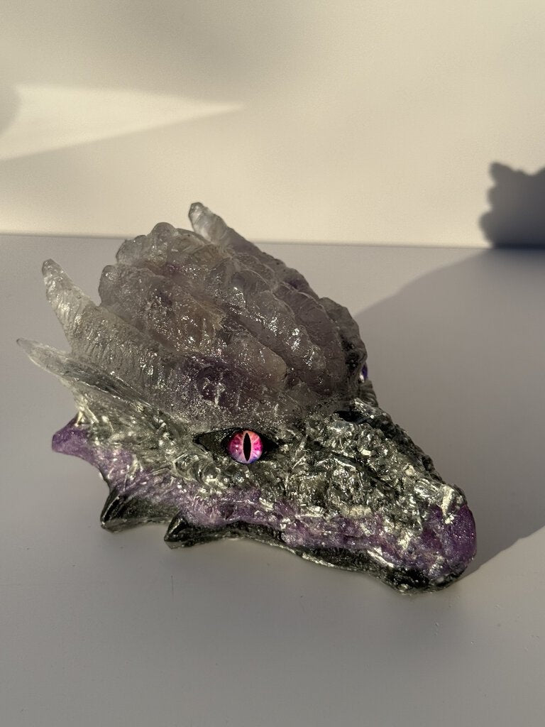 Amethyst Orgonite Dragon