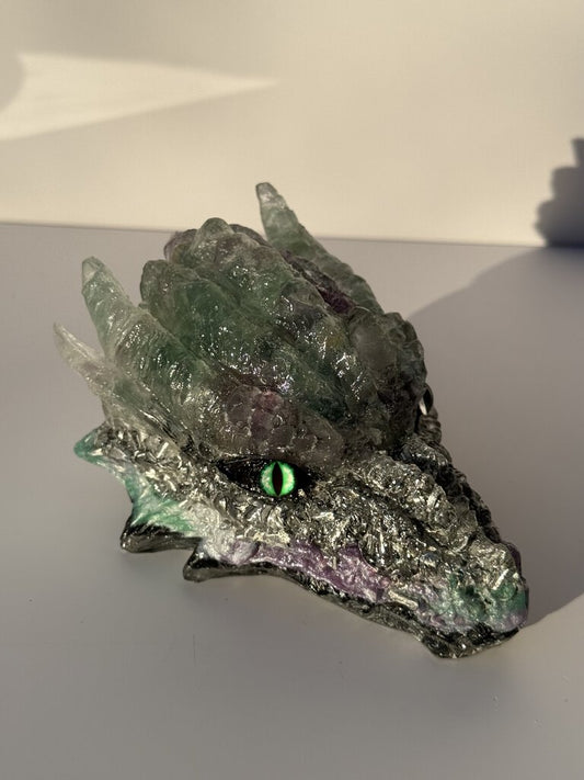 Fluorite Orgonite Dragon