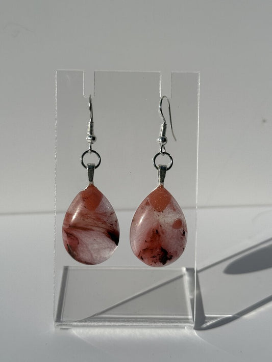 Carnelian Tear Drop Earrings