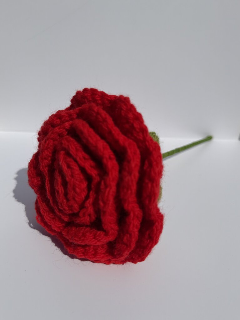 Large Crochet Rose