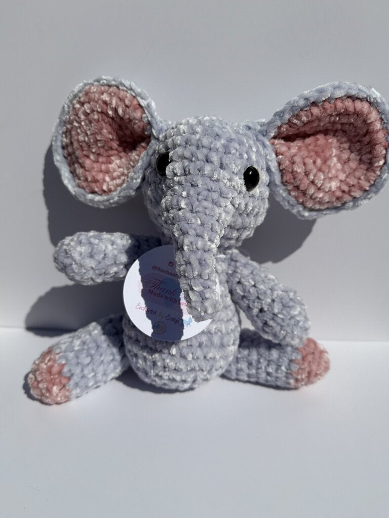 Adorable Pink/Purple Elephant Crochet