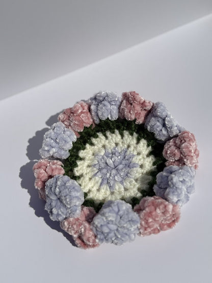 Crochet Blooming Flowers Coasters