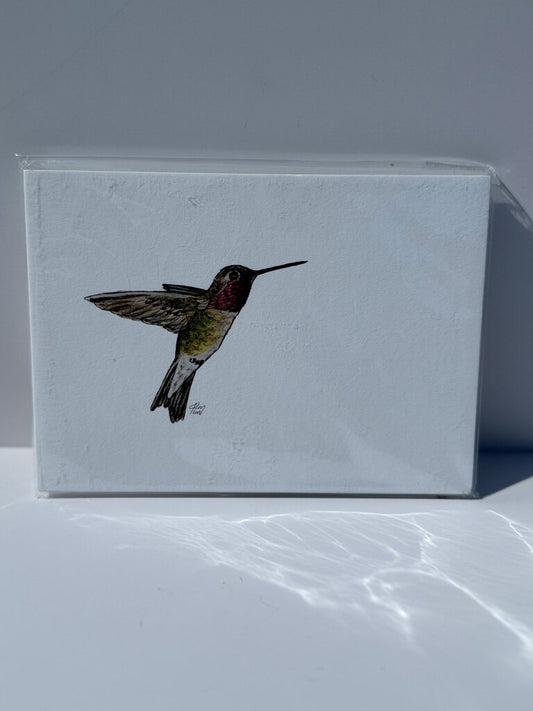 Anna's Hummingbird Watercolor Print