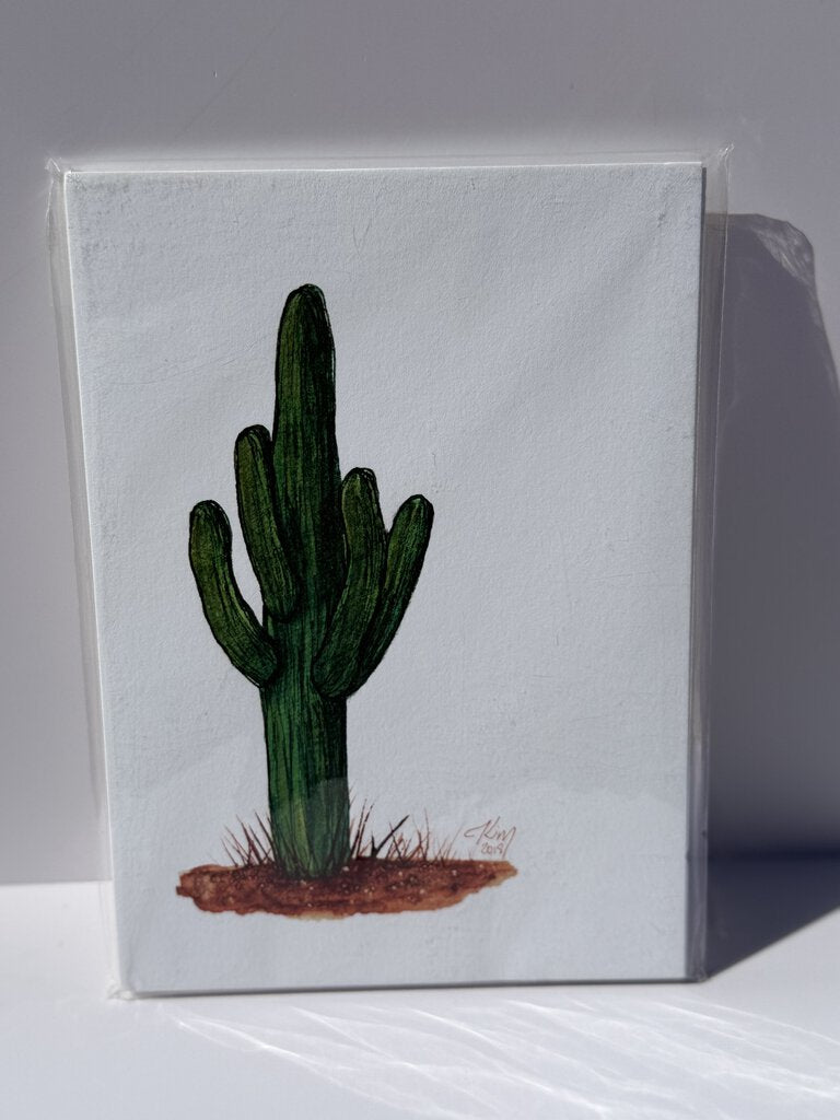 Saguaro Cactus Watercolor Print