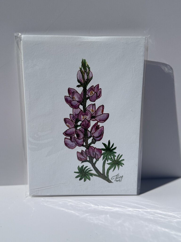 Arizona Lupine Watercolor Flower Print