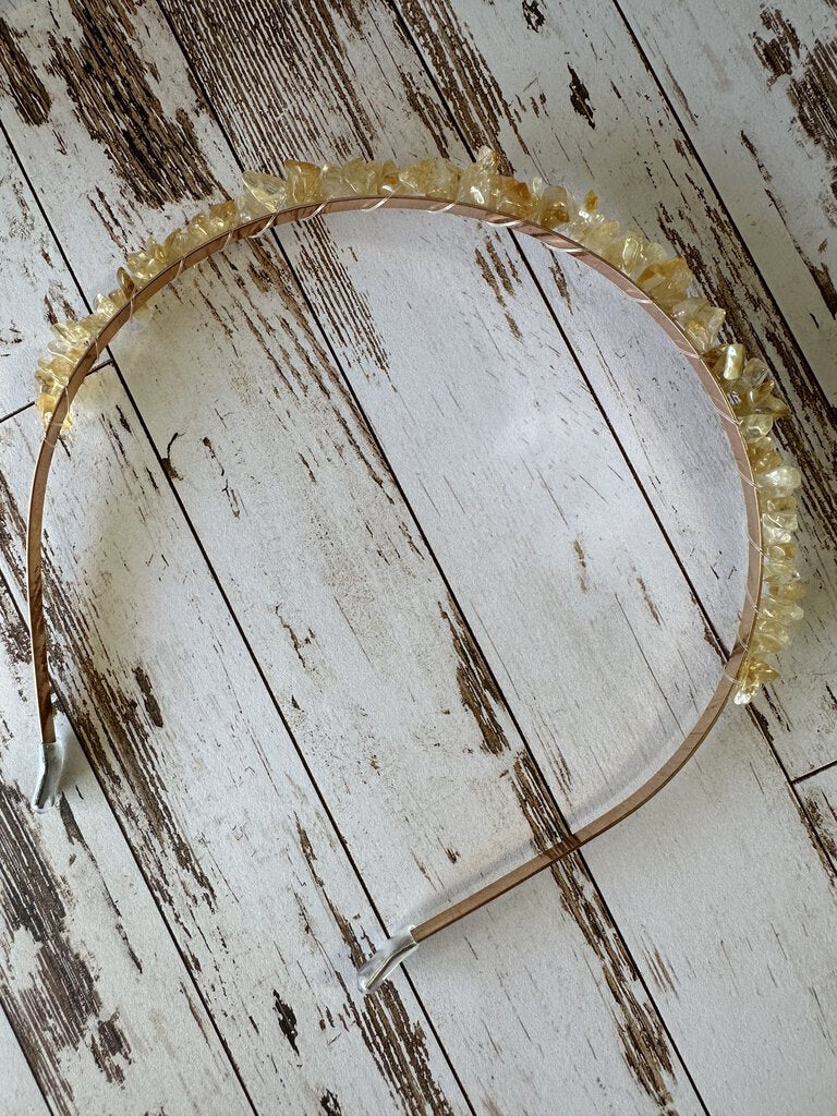 Citrine Crystal Headband