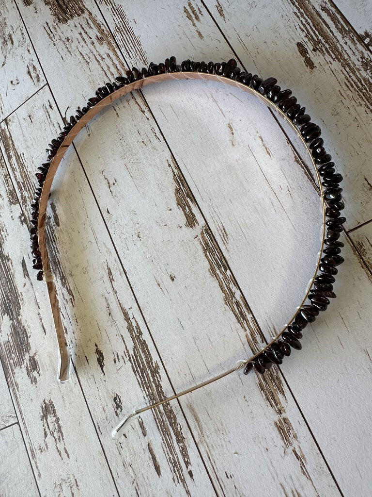 Garnet Crystal Headband