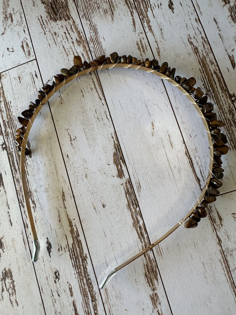 Tigers Eye Crystal Headband