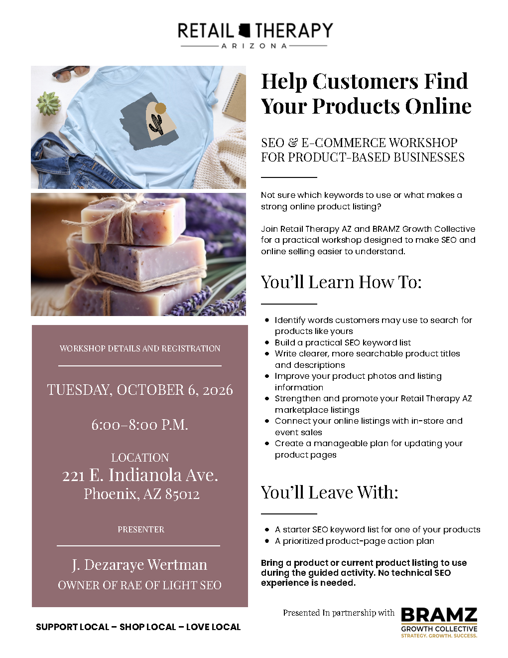 From Booths to Browsers: An SEO & E-Commerce Workshop for Small Business