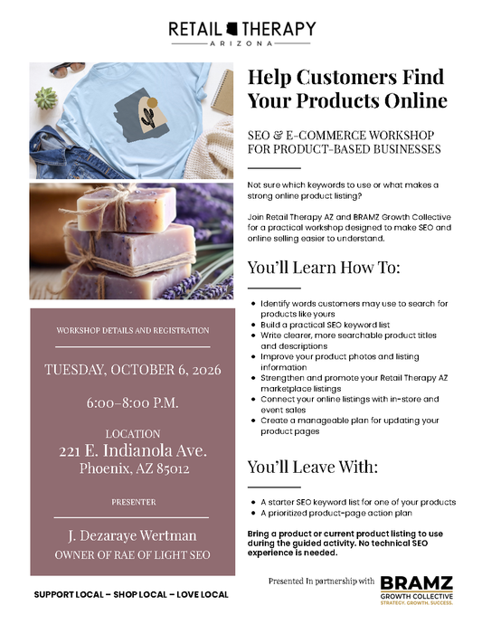 From Booths to Browsers: An SEO & E-Commerce Workshop for Small Business